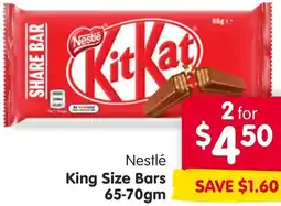 Spar Nestlé King Size Bars offer