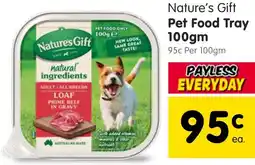 Spar Nature's Gift Pet Food Tray offer
