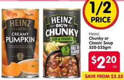 Spar Heinz Chunky or Classic Soup offer