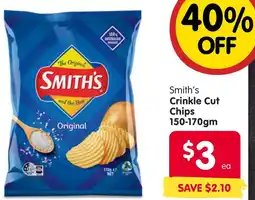 Spar Smith's Crinkle Cut Chips offer
