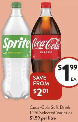 Foodworks Coca-Cola Soft Drink offer