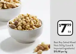 Foodworks Best Buy Salted Mixed Nuts offer