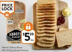Foodworks Abbott's Bakery Bread offer