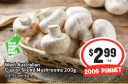 IGA Cup or Sliced Mushrooms offer