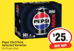 IGA Pepsi Selected Varieties offer