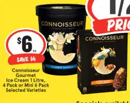 IGA Connoisseur Gourmet Ice Cream offer