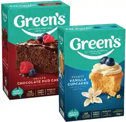 IGA Green's Baking Mix 380-630g Selected Varieties offer