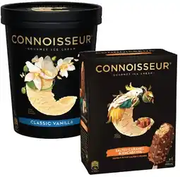 IGA Connoisseur Gourmet Ice Cream 1 Litre, 4 Pack or Mini 6 Pack Selected Varieties offer