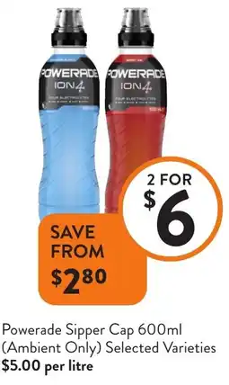Foodworks Powerade Sipper Cap offer