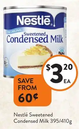 Foodworks Nestlé Sweetened Condensed Milk offer
