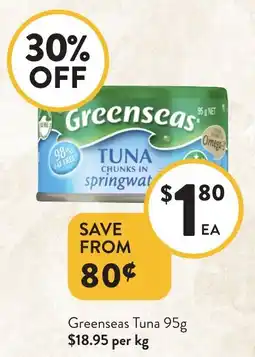 Foodworks Greenseas Tuna offer