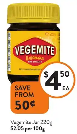 Foodworks Vegemite Jar offer