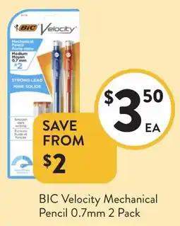 Foodworks BIC Velocity Mechanical Pencil offer