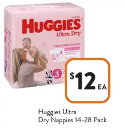 Foodworks Huggies Ultra Dry Nappies offer