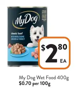 Foodworks My Dog Wet Food offer