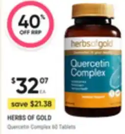 HERBS OF GOLD Quercetin Complex 60 Tabl