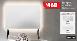 Harvey Norman Ilume 'Superb' 900mm Demister Tri-Colour LED Mirror offer