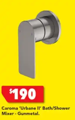 Harvey Norman Caroma 'Urbane II' Bath/Shower Mixer - Gunmetal offer
