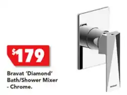 Harvey Norman Bravat ‘Diamond Bath/Shower Mixer -Chrome offer