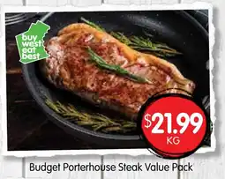 Spudshed Budget Porterhouse Steak Value Pack offer