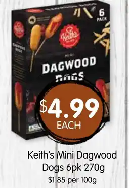 Spudshed Keith's Mini Dagwood Dogs 6pk offer