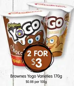 Spudshed Brownes Yogo Varieties offer