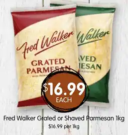Spudshed Fred Walker Grated or Shaved Parmesan offer