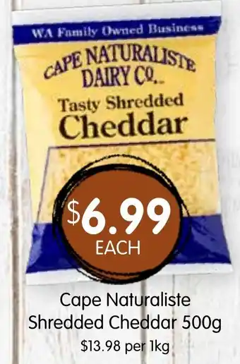 Spudshed Cape Naturaliste Shredded Cheddar offer