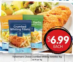 Spudshed Fisherman's Choice Crumbed Whiting Varieties offer