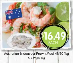 Spudshed Australian Endeavour Prawn Meat 41/60 offer