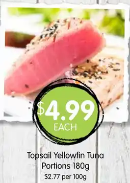 Spudshed Topsail Yellowfin Tuna Portions offer