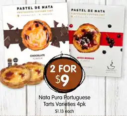 Spudshed Nata Pura Portuguese Tarts Varieties 4pk offer