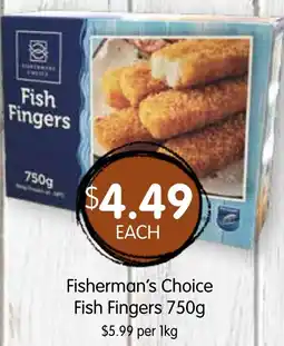 Spudshed Fisherman's Choice Fish Fingers offer
