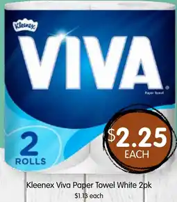 Spudshed Kleenex Viva Paper Towel White 2pk offer