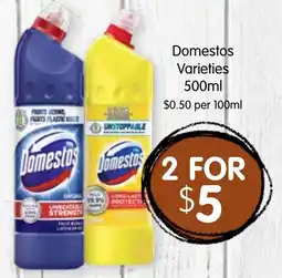 Spudshed Domestos Varieties offer