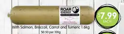Spudshed ROAR ENERGY FOR PETS WITH SENSITIVE TUMMIES & ALLERGIES With Salmon, Broccoli, Carrot and Tumeric offer