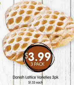 Spudshed Danish Lattice Varieties 3pk offer