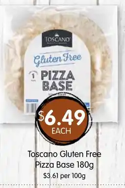 Spudshed Toscano Gluten Free Pizza Base offer