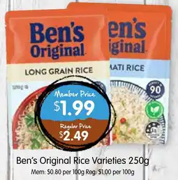 Spudshed Ben's Original Rice Varieties offer