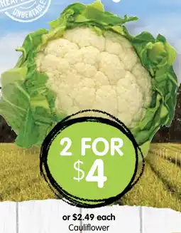 Spudshed Cauliflower offer