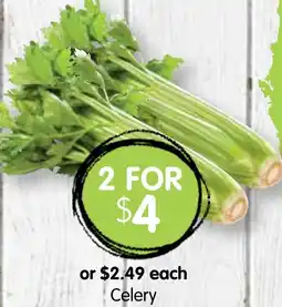 Spudshed Celery offer