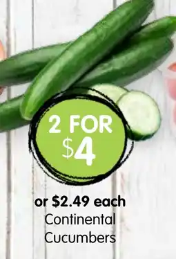 Spudshed Continental Cucumbers offer