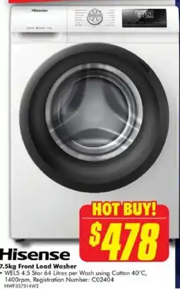 The Good Guys 7.5kg Front Load Washer offer