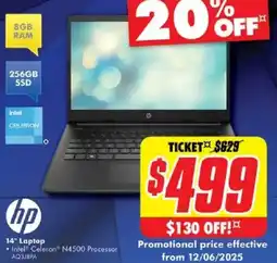 The Good Guys hp 14" Laptop offer