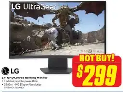 The Good Guys 27" QHD Curved Gaming Monitor offer