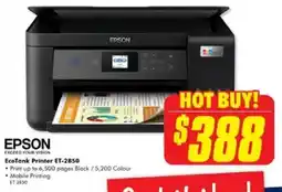 The Good Guys EPSON EcoTank Printer ET-2850 offer