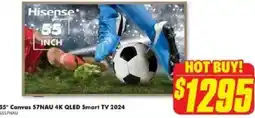 The Good Guys Hisense 55° Canvas S7NAU 4K QLED Smart TV offer