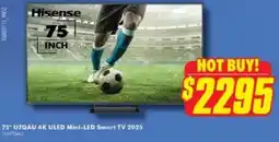 The Good Guys Hisense 75" U7QAU 4K ULED Mini-LED Smart TV 2025 offer