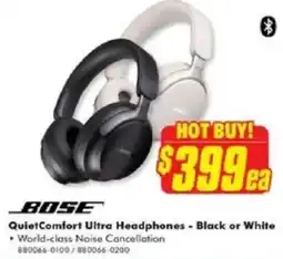 The Good Guys BOSE QuietComfort Ultra Headphones offer