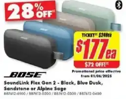 The Good Guys BOSE SoundLink Flex Gen 2 offer